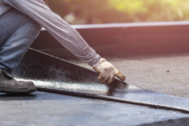 Professional Basement Waterproofing technician working in Shortsville, NY
